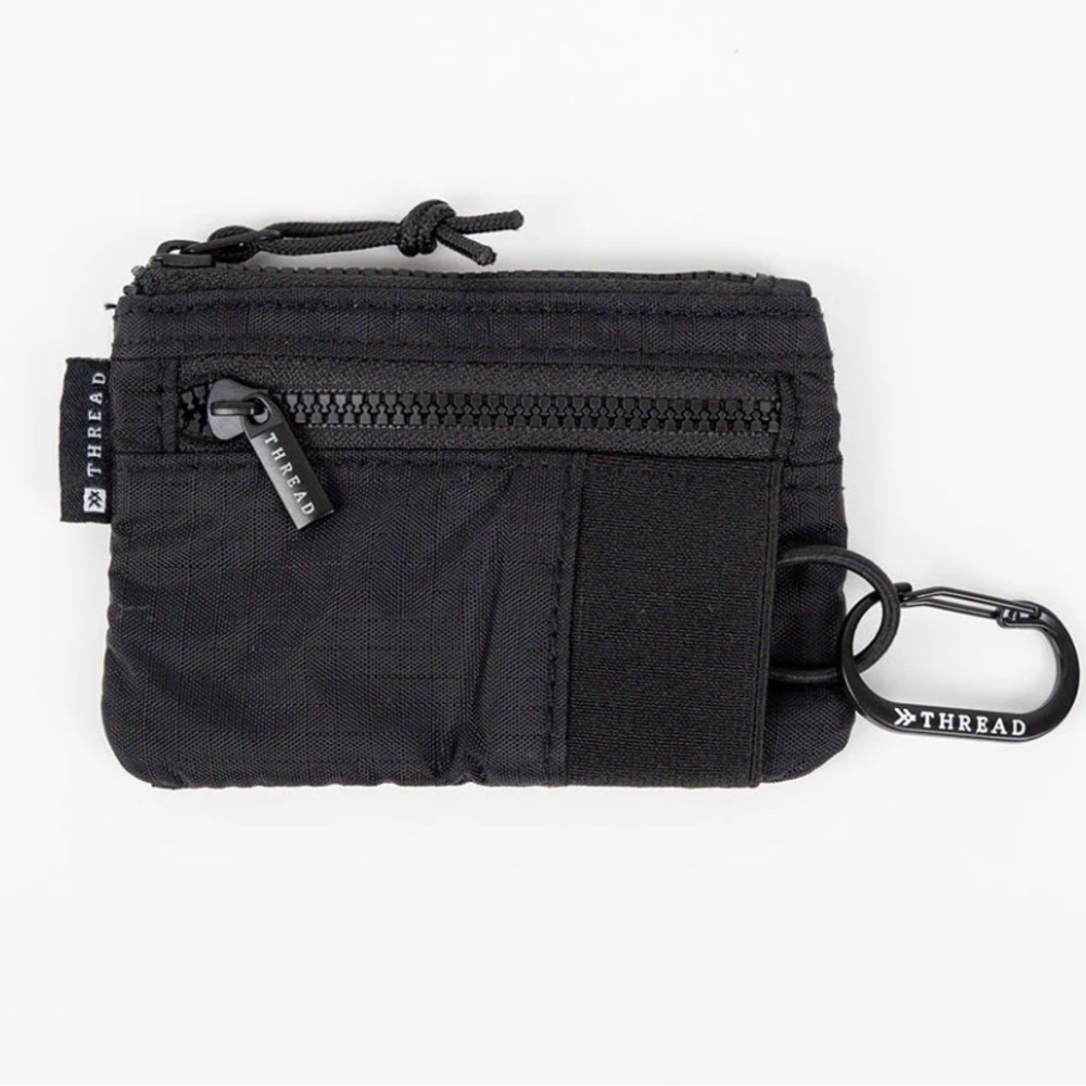 BRAND NEW- THREAD WALLET BLACK - ADVENTURE POUCH WALLET